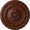 Ekena Millwork Wigan Ceiling Medallion, Hand-Painted Burnished Mahogany Crackle, 16"OD x 2 1/4"P CM16WGBMC - alternate 1